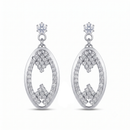 Urthn Silver Plated Austrian Stone Dangler Earrings(Pack of 6 )