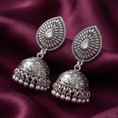 Urthn Stylish Oxidised Jhumki Earrings for Women