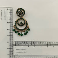 Urthn Designer Stone & Pearl Chandelier Earrings for Women(Pack of 3)