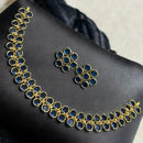 Sona Covering Gold Plated Pota Stone Necklace Set