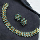 Sona Covering Gold Plated Pota Stone Necklace Set