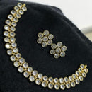 Sona Covering Gold Plated Pota Stone Necklace Set