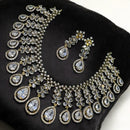 Sona Covering Gold Plated American Diamond Necklace Set