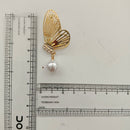 Urthn Beautiful Butterfly Shape Pearl Drop Earrings for Women Classic Ethnic & Party Wear(Pack Of 3)