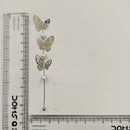 Urthn Trendy Long Tassel Earrings with Butterfly  Drop for Women (Pack Of 3)