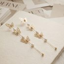 Urthn Trendy Long Tassel Earrings with Butterfly  Drop for Women 