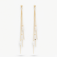 Urthn Trendy Long Tassel Earrings for Women Stylish Party & Festive Wear Jewellery(Pack Of 3)