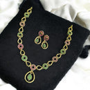Sona Covering Charming Gold Plated Austrian Stone Necklace Set