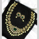 Sona Covering Gold Plated American Diamond Necklace Set