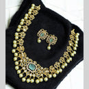 Sona Covering Gold Plated American Diamond Necklace Set