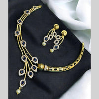 Sona Covering Gold Plated American Diamond Changeable Necklace Set