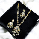 Sona Covering Gold Plated American Diamond Necklace Set
