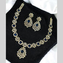 Sona Covering Gold Plated American Diamond Necklace Set