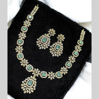Sona Covering Gold Plated American Diamond Necklace Set