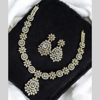 Sona Covering Gold Plated American Diamond Necklace Set