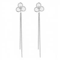 Urthn Trendy Long Tassel Earrings with Floral Motif  for Women Stylish Party & Festive Wear Jewellery(Pack Of 3)