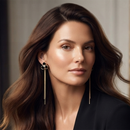 Urthn Trendy Long Tassel Earrings with Floral Motif  for Women Stylish Party & Festive Wear Jewellery