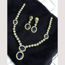 Sona Covering Gold Plated American Diamond Necklace Set