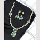 Sona Covering Gold Plated American Diamond Necklace Set