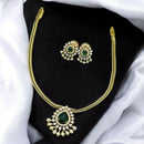 Sona Covering Gold Plated American Diamond Necklace Set