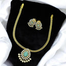 Sona Covering Gold Plated American Diamond Necklace Set