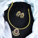 Sona Covering Gold Plated American Diamond Necklace Set