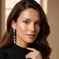 Urthn Trendy Long Tassel Earrings Drop for Women (Pack Of 3)
