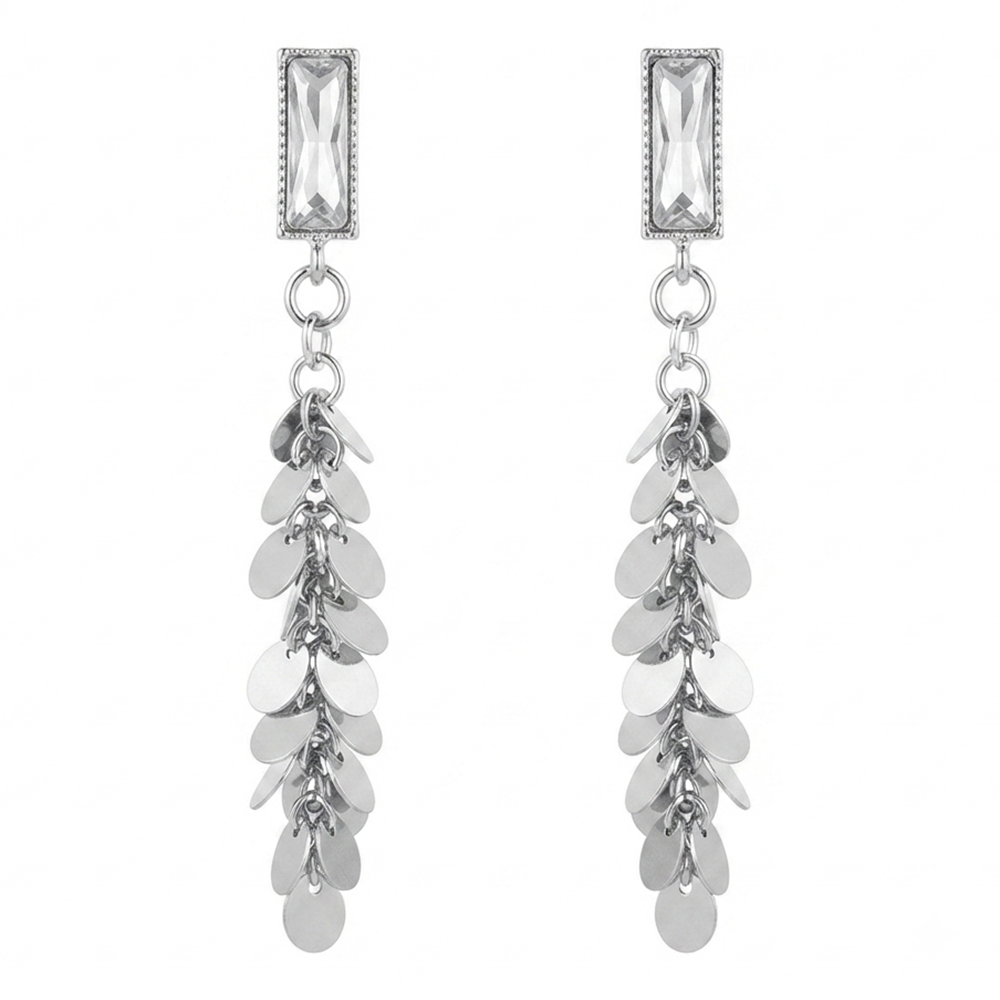 Urthn Trendy Long Tassel Earrings Drop for Women (Pack Of 3)