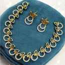 Sona Covering Charming Gold Plated Austrian Stone Necklace Set