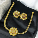 Sona Covering Charming Gold Plated Austrian Stone Necklace Set