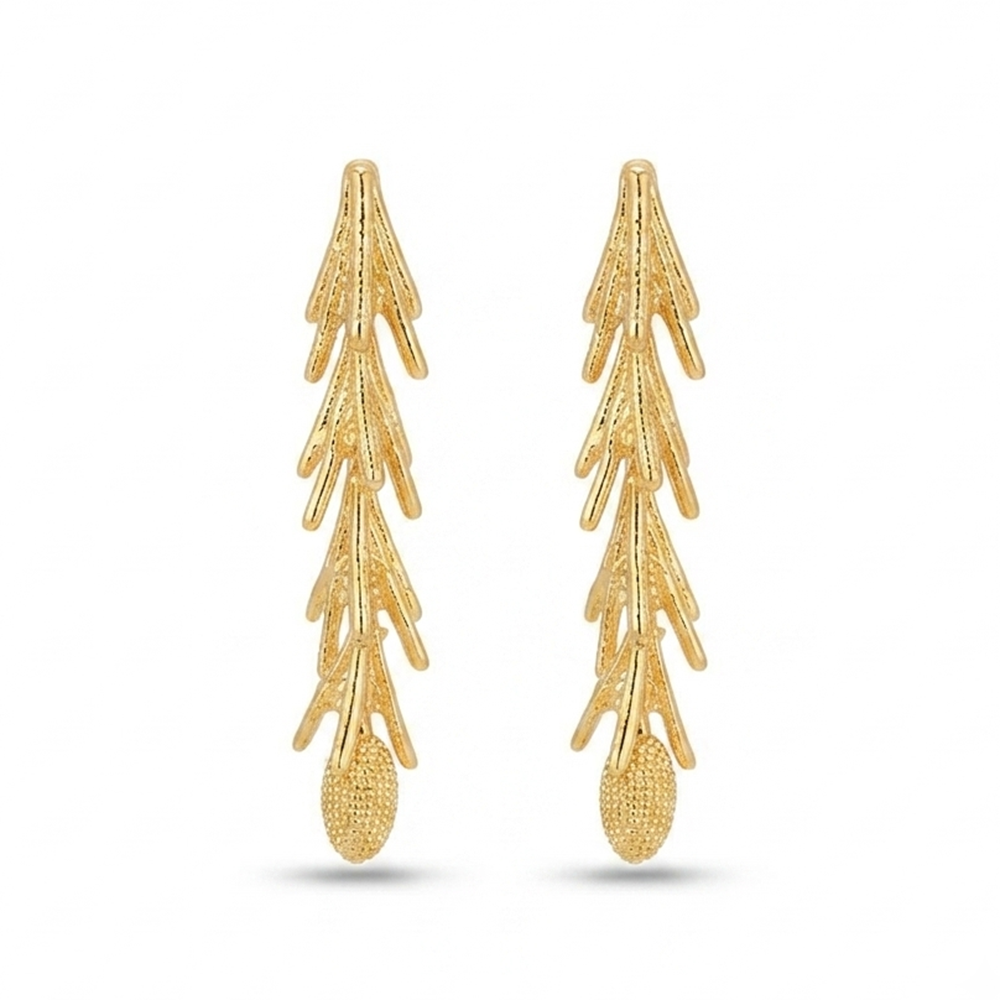 Urthn Stylish Tree Branch  Shape Dangler Earrings for Women Classic Ethnic & Party Wear(Pack Of 3)