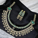 Sona Covering Gold Plated American Diamond Necklace Set
