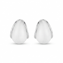 Urthn Premium White Marble Rasin TearDrop Stud Earrings for Women (Pack Of 3)