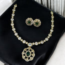 Sona Covering Ethnic Gold Plated Crystal Stone Necklace Set