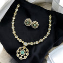 Sona Covering Ethnic Gold Plated Crystal Stone Necklace Set
