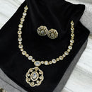 Sona Covering Ethnic Gold Plated Crystal Stone Necklace Set