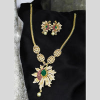 Sona Covering Gold Plated Austrian Stone Necklace Set