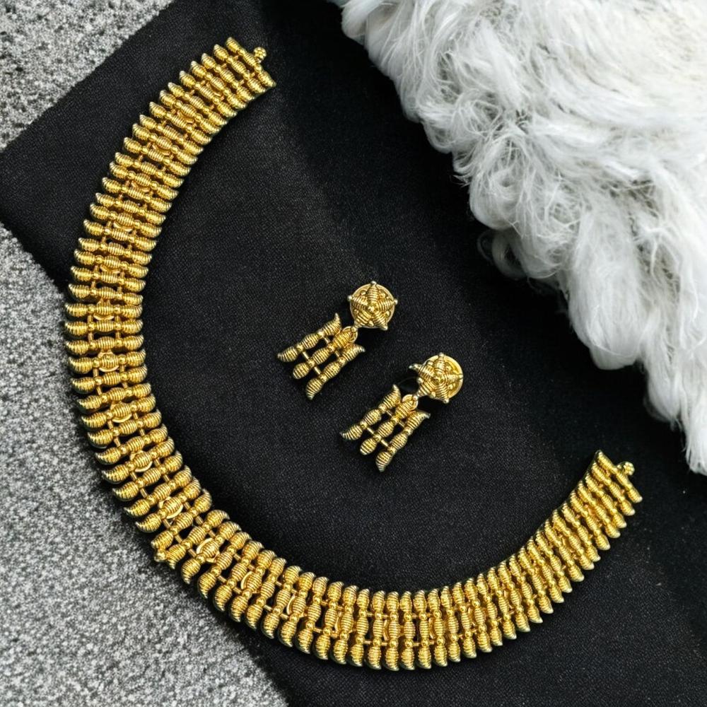 Sona Covering Gold Plated Necklace Set