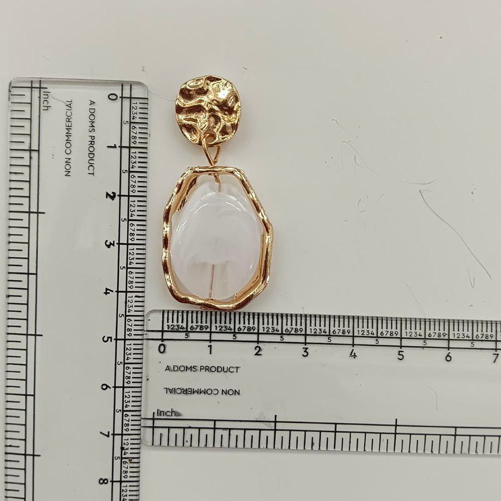 Urthn Trendy Ethnic White Marble Rasin Dangler Earrings for Women  Wedding & Festive Wear Jewellery(Pack Of 3)