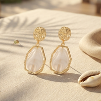 Urthn Trendy Ethnic White Marble Rasin Dangler Earrings for Women  Wedding & Festive Wear Jewellery