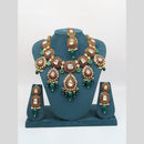 Sona Covering Gold Plated Kundan Stone And Pearl Necklace Set