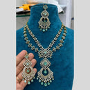 Sona Covering Gold Plated American Diamond Long Necklace Set