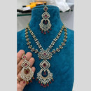 Sona Covering Gold Plated American Diamond Long Necklace Set