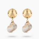 Urthn Gorgeous Shell Drop Dangler Earrings for Women Stylish Beach & Festive Fashion Jewellery(Pack Of 3)