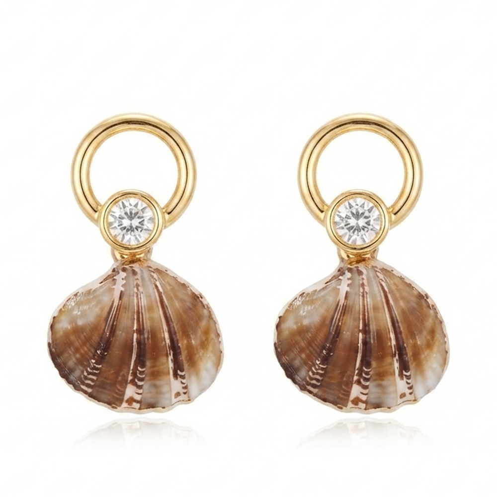 Urthn Gorgeous Shell Drop Dangler Earrings for Women Stylish Beach & Festive Fashion Jewellery(Pack Of 3)