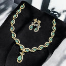 Sona Covering Gold Plated American Daimonds Necklace Set