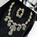 Sona Covering Gold Plated American Daimonds Necklace Set