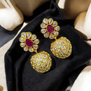 Sona Covering Gold Plated Austrian Stone Dangler Earrings