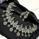 Sona Covering Gold Plated American Diamond Necklace Set