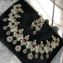 Sona Covering Gold Plated American Diamond Necklace Set